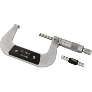 Metrica 44123 Micrometro - 50-75mm, 0,01mm, Cromato, DIN 863 Metrica 44123 Micrometro - 50-75mm, 0,01mm, Cromato, DIN 863