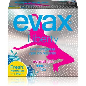 Toallas higiénicas normales con alas Evax Liberty - Producto de higiene femenina Toallas higiénicas normales con alas Evax Liberty - Producto de higiene femenina