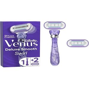 Gillette Venus Swirl Smooth Razor with 2 Spare Blades Gillette Venus Swirl Smooth Razor with 2 Spare Blades