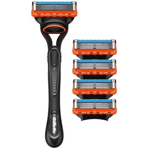 Gillette Fusion5 Shaving Razor - Men - Orange/Black Gillette Fusion5 Shaving Razor - Men - Orange/Black