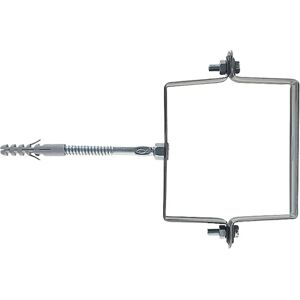 Fischer Vierkante regenwaterpijphouder - 80mm - Gegalvaniseerd Fischer Vierkante regenwaterpijphouder - 80mm - Gegalvaniseerd