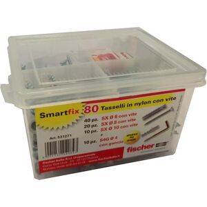 Fischer Smartfix Wandplug Set - 80 Stuks Fischer Smartfix Wandplug Set - 80 Stuks