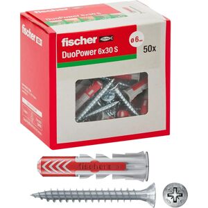 Fischer DuoPower Plug - Meermateriaal, 6mm, 50 stuks Fischer DuoPower Plug - Meermateriaal, 6mm, 50 stuks