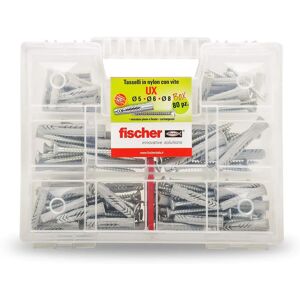 Fischer Wall Plug Kit - Universal 80 Pieces for Masonry, Drywall, Concrete Fischer Wall Plug Kit - Universal 80 Pieces for Masonry, Drywall, Concrete