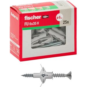 Fischer Anclaje Universal - 6 x 35 mm - Para Concreto, Ladrillo, Piedra Fischer Anclaje Universal - 6 x 35 mm - Para Concreto, Ladrillo, Piedra