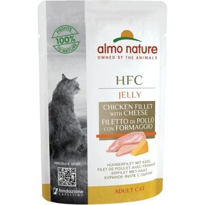Almo Nature Cat Food - Wet Jelly with Chicken & Cheese - 6x55g Almo Nature Cat Food - Wet Jelly with Chicken & Cheese - 6x55g