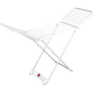 Línea de ropa Gimi Zaffiro Blanca - 20 m Resistente a la intemperie Línea de ropa Gimi Zaffiro Blanca - 20 m Resistente a la intemperie