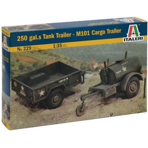 Kit Modèle Militaire Italeri 1/35 - Réservoir 250 Gal et Remorque M101 Kit Modèle Militaire Italeri 1/35 - Réservoir 250 Gal et Remorque M101