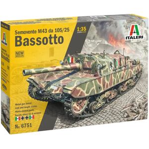 Italeri - 1:35 Semovente M43 da 105/25 Bassotto - Kit de Modelo Italeri - 1:35 Semovente M43 da 105/25 Bassotto - Kit de Modelo