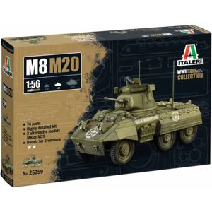 Italeri M8/M20 Greyhound Modelbouwset - Militair Voertuig - 1/56 Italeri M8/M20 Greyhound Modelbouwset - Militair Voertuig - 1/56