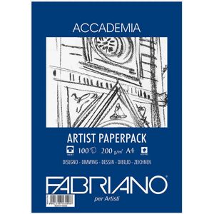 Fabriano Accademia Kunstdruckpapier - 100 Blatt - Hochwertiges Zeichenpapier Fabriano Accademia Kunstdruckpapier - 100 Blatt - Hochwertiges Zeichenpapier