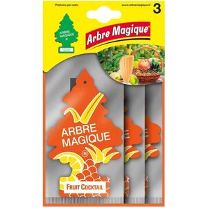 ARBRE MAGIQUE Désodorisant Voiture - Cocktail de Fruits - Pack de 3 - Publicité ARBRE MAGIQUE Désodorisant Voiture - Cocktail de Fruits - Pack de 3 - Publicité