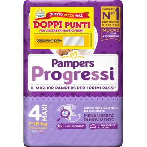 Pampers Progressi Maxi - 7-18 kg - Confezione da 21 Pannolini Pampers Progressi Maxi - 7-18 kg - Confezione da 21 Pannolini