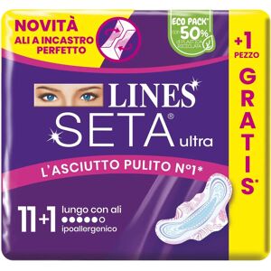 Fater Spa Lines Seta Ultra Assorbenti Lungo con Ali - Assorbenti Femminili Fater Spa Lines Seta Ultra Assorbenti Lungo con Ali - Assorbenti Femminili