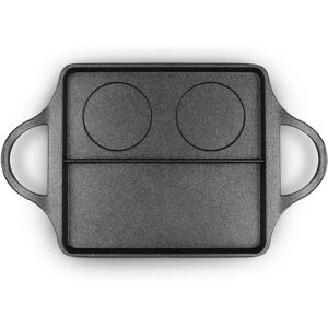 Piastra BB Burger Risoli - Alluminio pressofuso, 40x24cm Piastra BB Burger Risoli - Alluminio pressofuso, 40x24cm