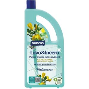 Nuncas - Pulitore Pavimenti Mediterraneo - Tripla Azione - 1L Nuncas - Pulitore Pavimenti Mediterraneo - Tripla Azione - 1L