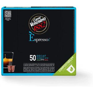 Caffè Vergnano - 100 Capsules Espresso Decaffeinato - Compatible Nespresso - Caffe Vergnano Caffè Vergnano - 100 Capsules Espresso Decaffeinato - Compatible Nespresso - Caffe Vergnano