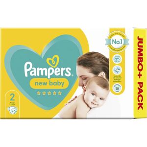 Pampers Baby Nappies Size 2 - Newborn, 76 Count, Sensitive Skin Pampers Baby Nappies Size 2 - Newborn, 76 Count, Sensitive Skin