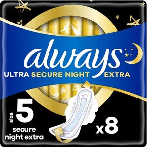 Always Ultra Secure Night Wings Size 5 - Sanitary Pads Always Ultra Secure Night Wings Size 5 - Sanitary Pads
