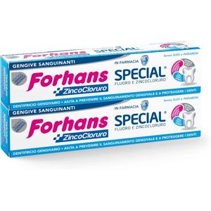 Dentifricio Forhans Special - Cura gengive, Cloruro di zinco, 75ml Dentifricio Forhans Special - Cura gengive, Cloruro di zinco, 75ml