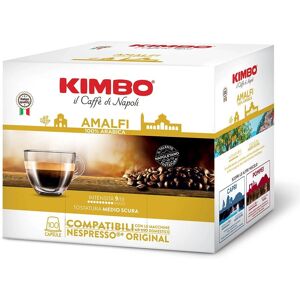 Capsules de café Arabica Amalfi Kimbo - 100 compatibles Nespresso - Publicité Capsules de café Arabica Amalfi Kimbo - 100 compatibles Nespresso - Publicité
