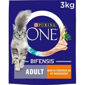 Purina ONE Adult Chicken & Whole Grains Dry Cat Food - 3kg Purina ONE Adult Chicken & Whole Grains Dry Cat Food - 3kg