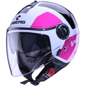 Casque Caberg Riviera V4X Alpha Blanc Rose Noir - Casque moto - Publicité Casque Caberg Riviera V4X Alpha Blanc Rose Noir - Casque moto - Publicité