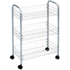 Καρότσι Οικιακής Χρήσης Metaltex Lugano - Πολυχρηστικό, Ασημί, 41x63x23cm Καρότσι Οικιακής Χρήσης Metaltex Lugano - Πολυχρηστικό, Ασημί, 41x63x23cm