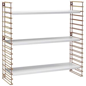 METALTEX Tomado Estante de Pared - Cobre/Blanco - 70x21x68 cm METALTEX Tomado Estante de Pared - Cobre/Blanco - 70x21x68 cm