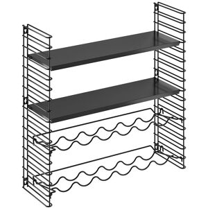 METALTEX Tomado Vägghylla - Justerbar för 12 flaskor METALTEX Tomado Vägghylla - Justerbar för 12 flaskor
