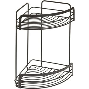 Metaltex Origin Lava 2-Tier Black Shower Shelf Metaltex Origin Lava 2-Tier Black Shower Shelf