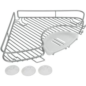 Metaltex Srebrna Półka Narożna do Łazienki - Półka Narożna do Łazienki Metaltex Srebrna Półka Narożna do Łazienki - Półka Narożna do Łazienki