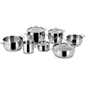 Lagostina Stainless Steel 11-Piece Cookware Set - Silver Lagostina Stainless Steel 11-Piece Cookware Set - Silver