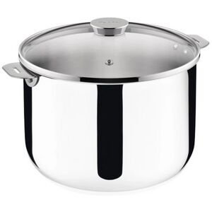 Cocotte en Acier Inoxydable 24cm Lagostina avec Couvercle en Verre Cocotte en Acier Inoxydable 24cm Lagostina avec Couvercle en Verre