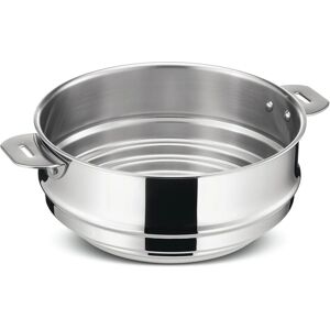 Cuit-vapeur en acier inoxydable Lagostina - Économiseur d'espace, 16/18/20cm - Artisanat italien Cuit-vapeur en acier inoxydable Lagostina - Économiseur d'espace, 16/18/20cm - Artisanat italien