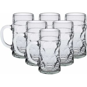 Bormioli Rocco Biergläser, 6er Set, 1L, Spülmaschinenfest Bormioli Rocco Biergläser, 6er Set, 1L, Spülmaschinenfest