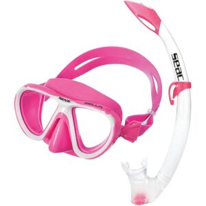 Seac Pink Snorkel Set - Tempered Glass, Hypoallergenic Silicone, Adjustable Seac Pink Snorkel Set - Tempered Glass, Hypoallergenic Silicone, Adjustable