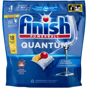 Finish Quantum Tutto in Uno Limone Capsule per Lavastoviglie Finish Quantum Tutto in Uno Limone Capsule per Lavastoviglie