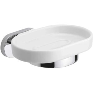 METAFORM Louise Dispensador de jabón de cerámica y acero para pared METAFORM Louise Dispensador de jabón de cerámica y acero para pared