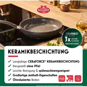 Padella BALLARINI Bari 20cm - Alluminio Rivestimento antiaderente in ceramica Padella BALLARINI Bari 20cm - Alluminio Rivestimento antiaderente in ceramica