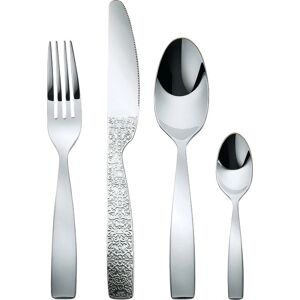 Alessi Dressed Flatware Set - 24 Pieces - Silver Alessi Dressed Flatware Set - 24 Pieces - Silver