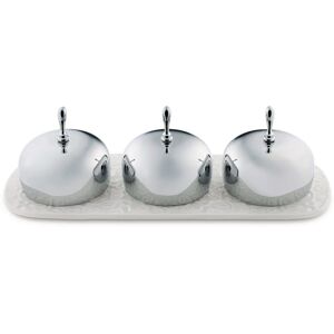 Alessi MW15 tarro - Bandeja de mermelada - Porcelana - Colección Dressed Alessi MW15 tarro - Bandeja de mermelada - Porcelana - Colección Dressed