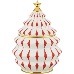 Alessi Pot à Biscuits en Porcelaine Blanc/Rouge - Cadeau de Noël - Publicité Alessi Pot à Biscuits en Porcelaine Blanc/Rouge - Cadeau de Noël - Publicité