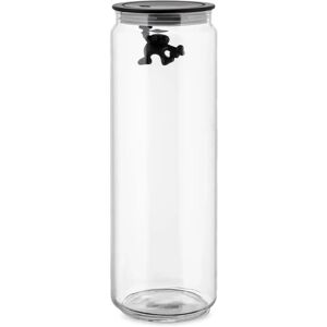 Alessi Gianni Storage Jar - Black Hermetic Lid Alessi Gianni Storage Jar - Black Hermetic Lid