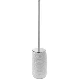 Gedy Portascopino Gemini - White Resin & Chrome Toilet Brush Holder Gedy Portascopino Gemini - White Resin & Chrome Toilet Brush Holder