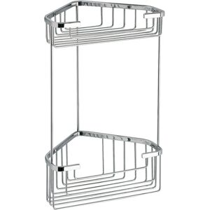 Gedy Angular Shower Shelf Double Soap Dish Chrome - Shower Accessories Gedy Angular Shower Shelf Double Soap Dish Chrome - Shower Accessories