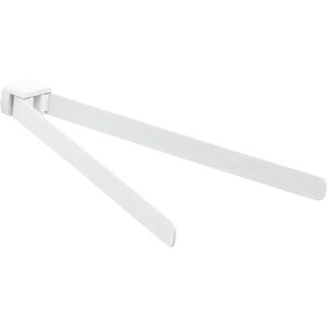Gedy Pirenei Dubbla Handdukshängare - Modern, Vit Mat - Badrumsaccessoar Gedy Pirenei Dubbla Handdukshängare - Modern, Vit Mat - Badrumsaccessoar