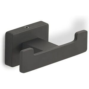 Gedy Double Wall Hook - Matte Black - Bathroom Accessory Gedy Double Wall Hook - Matte Black - Bathroom Accessory