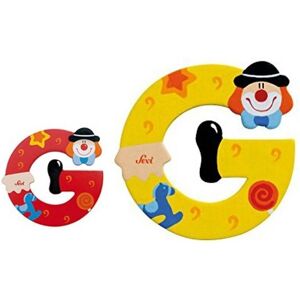 Trudi Modèle 81743 - Lettre G en bois en forme de clown - Jouet éducatif - Publicité Trudi Modèle 81743 - Lettre G en bois en forme de clown - Jouet éducatif - Publicité