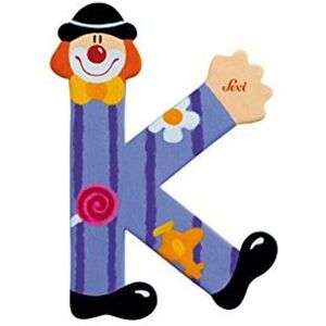 Trudi 81747 Jouet éducatif - Lettre K en bois avec clown - Décoration éducative - Publicité Trudi 81747 Jouet éducatif - Lettre K en bois avec clown - Décoration éducative - Publicité